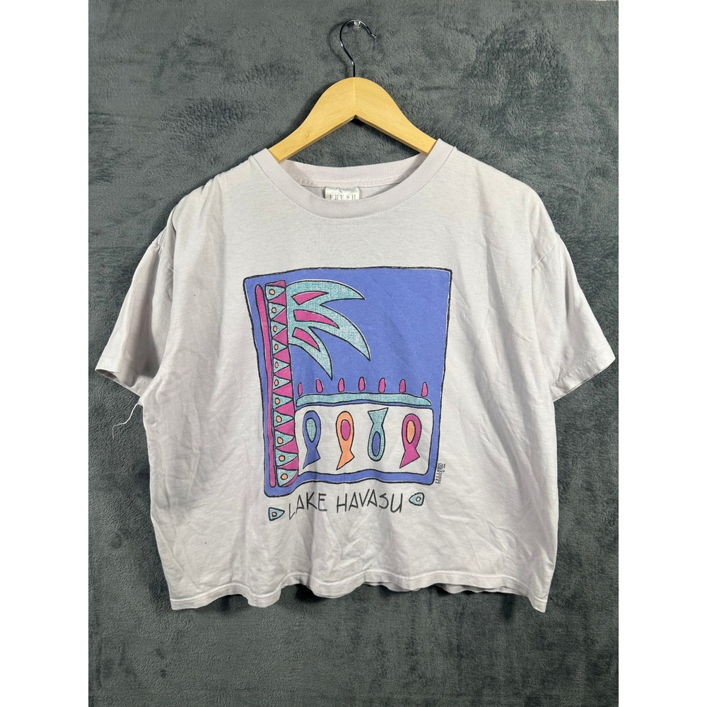Vintage Fresh Produce Sportswear Lake Havasu Graphic T-Shirt One Size Purple